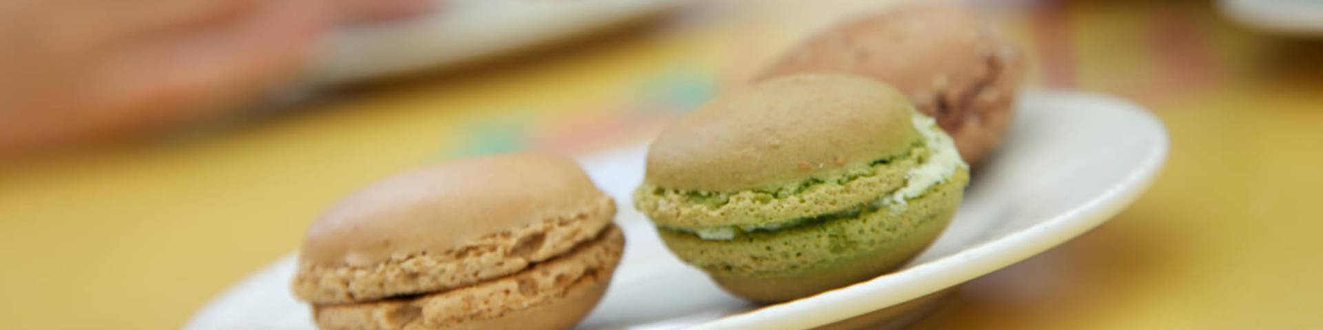 Macaroon tasting for elevenses